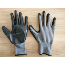 Zebra-Stripe Natrile Coated Glove Labor Protective Safety Work Gloves (N6035)